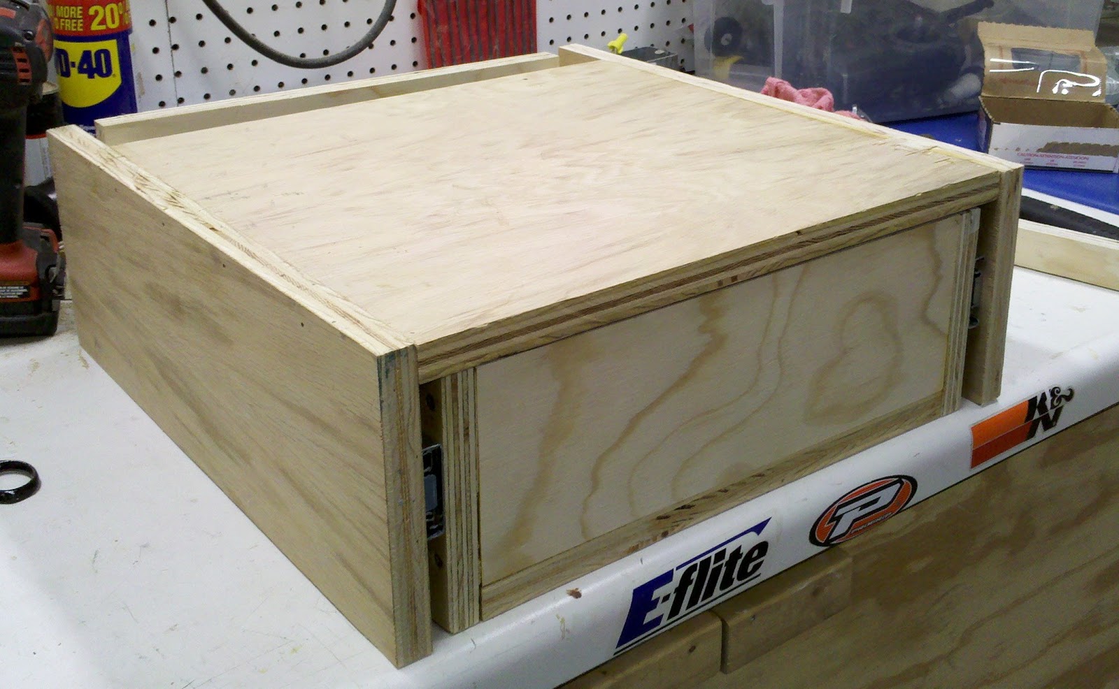 Buildin' Projects Floating Shelf / Hidden Drawer in progress