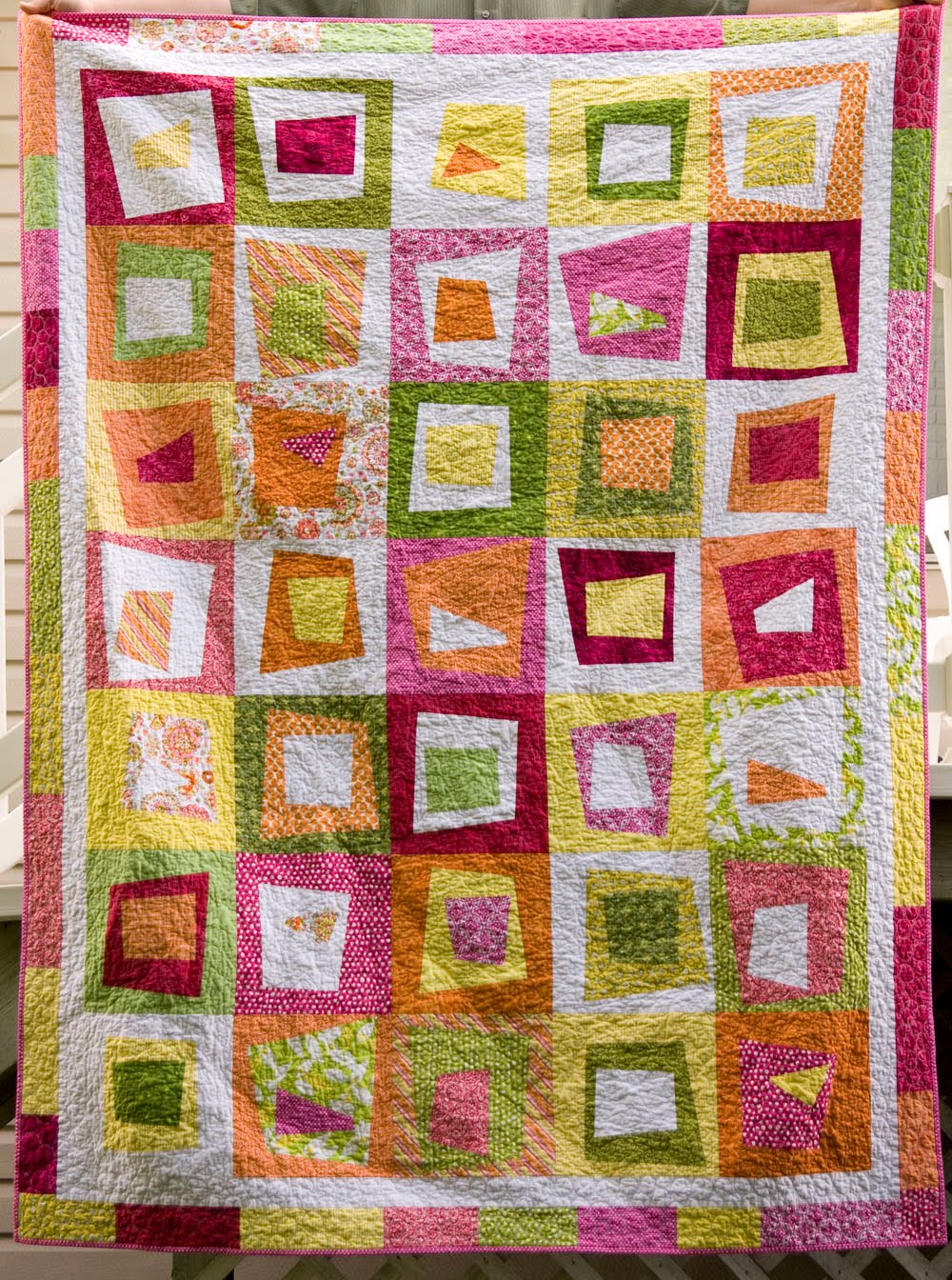 From The Blue Chair Stack Whack Wonky Block Tutorial
