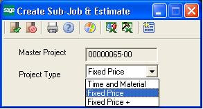 Create Sub-Job & Estimate