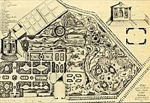 Proyecto para el trazado de los futuros jardines del Pequeño Trianón, realizado en 1774 por el jardinero jefe Antoine Richard.