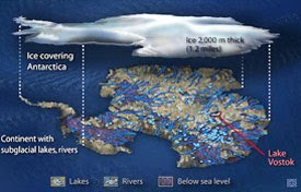 La conexión de la Antártida con el mundo subterráneo es estrecha.