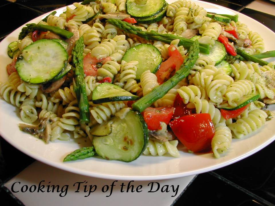 Cooking Tip of the Day Recipe Pasta StirFry with Pesto