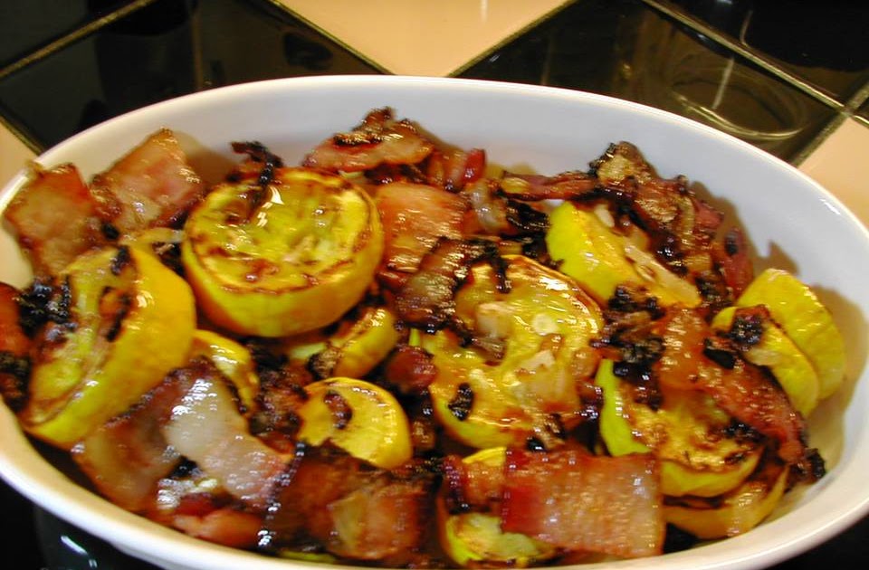 Cooking Tip of the Day Recipe Summer Squash with Bacon and Onions