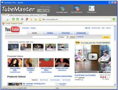 tubemaster plus Download or Save Videos and well as audio from almost all Popular video sharing sites