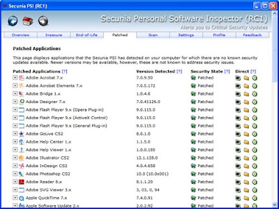 Personal Software Inspector Personal Software Inspector to Keeps Your Softwares Updated