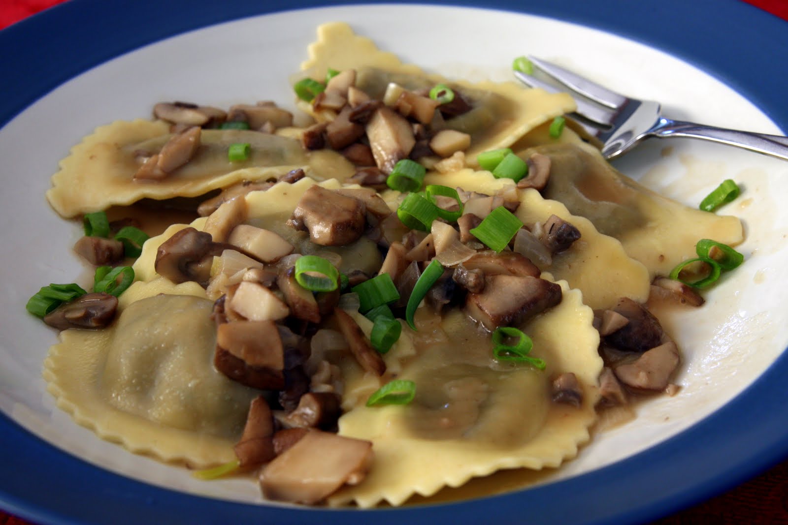 Lauren's Kitchen Mushroom Ravioli with Marsala Sauce