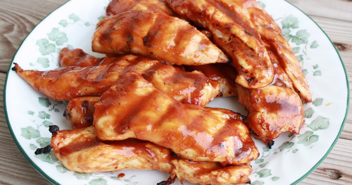 Orange Barbecue Chicken Strips