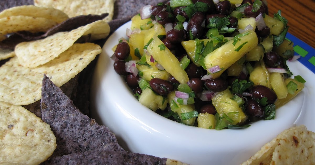 Fanksgiving Black Bean and Pineapple Salsa