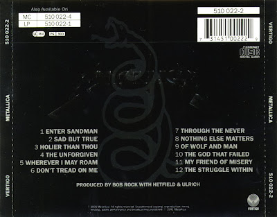 Black Album Back