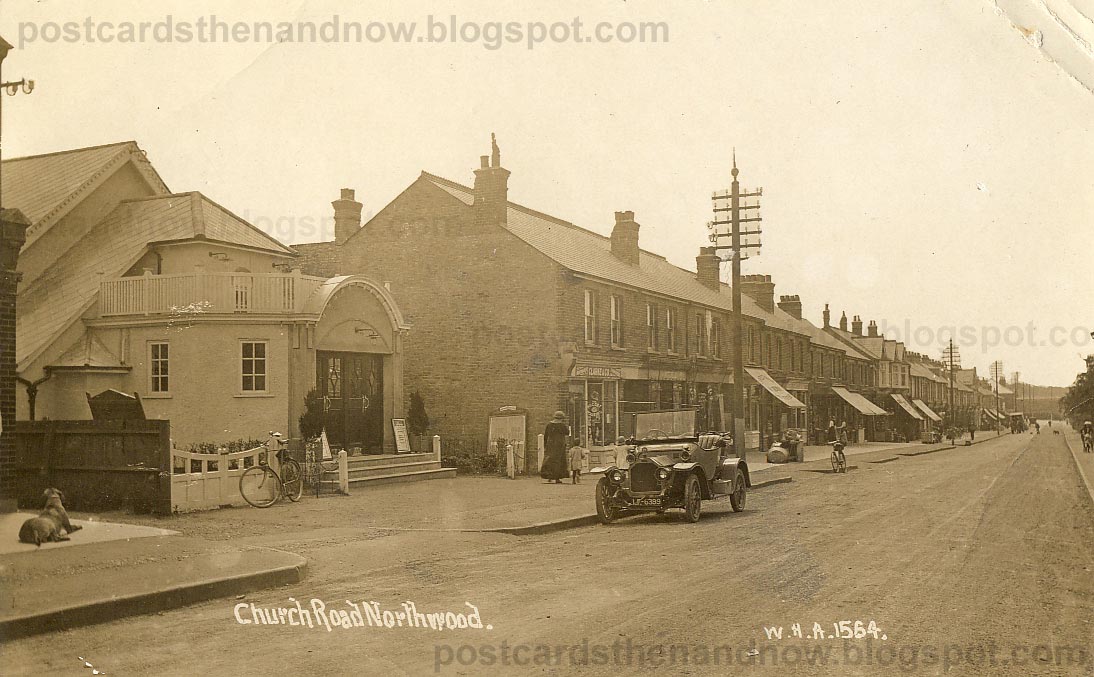 Postcards Then and Now Northwood, Middlesex, Church Street 1913