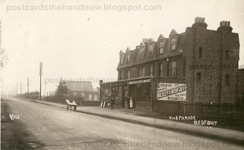 Postcards Then and Now Bedfont, Middlesex, c1910