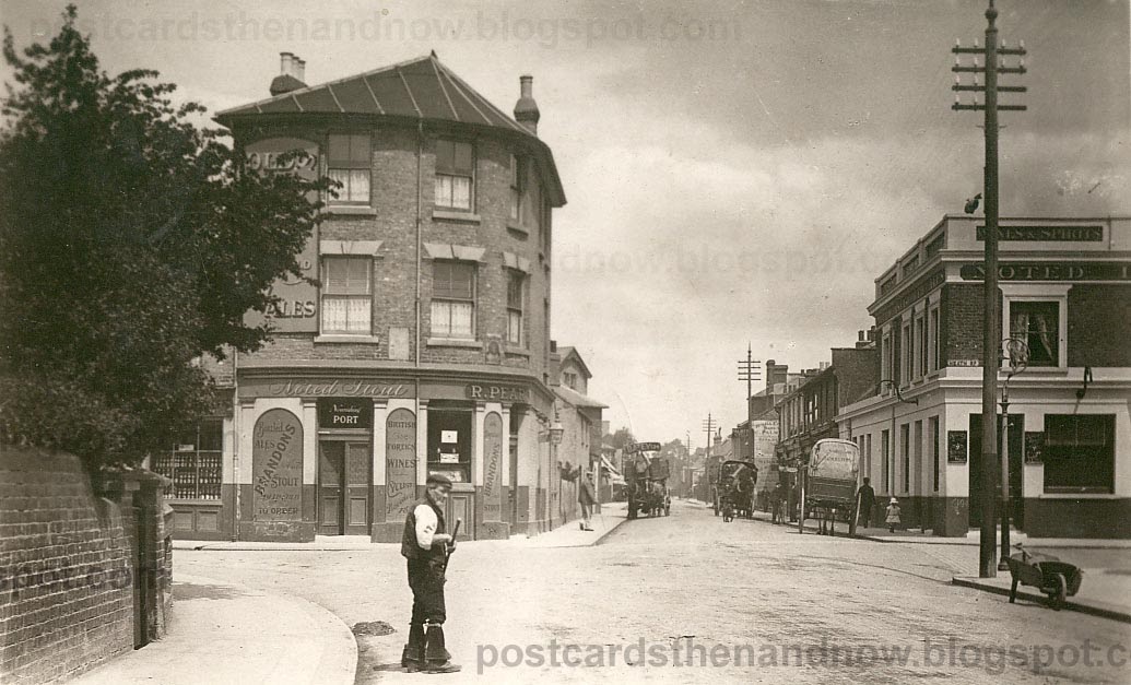 Postcards Then and Now Hounslow, Whitton Road c1905
