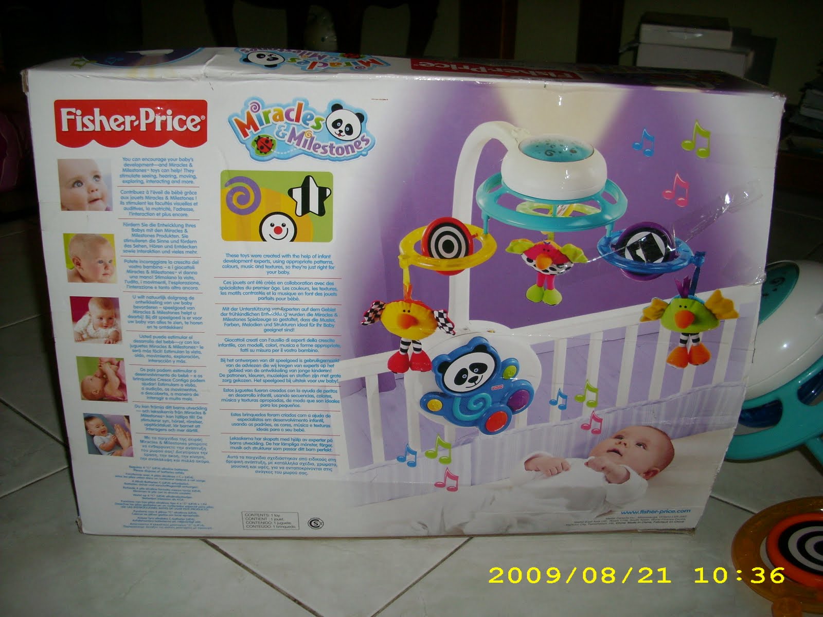 Fisher Price Miracles & Milestones Cot Mobile