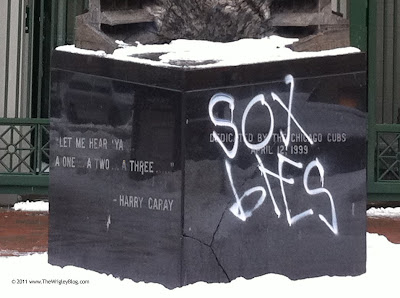 Harry Caray Statue Defaced