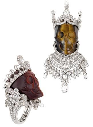 dior skull ring
