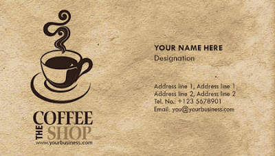 Business Card PSD Templates - Coffee