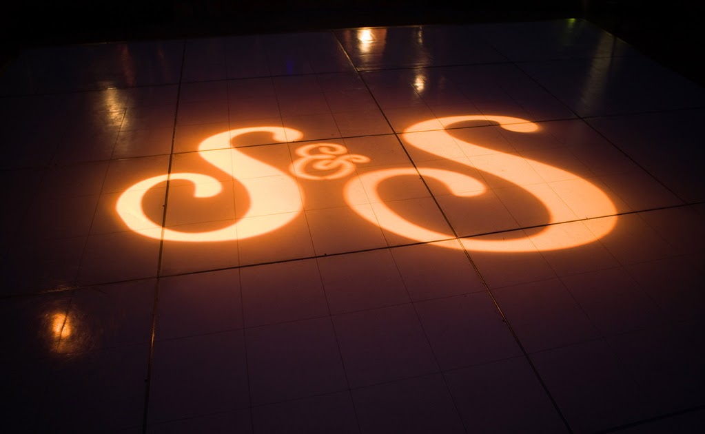 Our Eternal Wedding blog GOBO LIGHTING