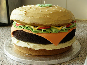 veggie burger cake
