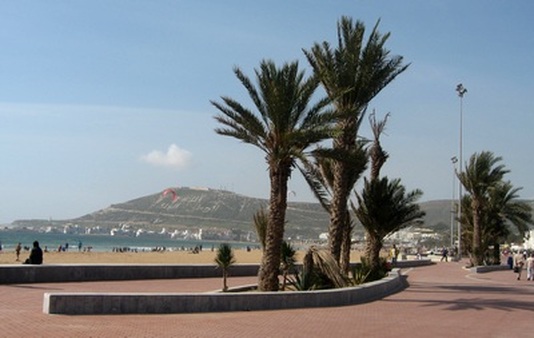 كورنيش اكادير فضاء للمتعة والاسترخاء الواجهة البحرية الجديدة باكادير Agadir+nouvelle+Promenade