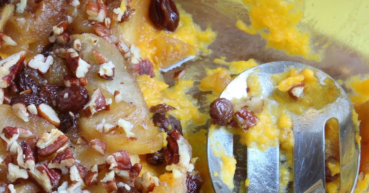 ShowFood Chef Butternut Squash Casserole w/ Stewed Apples & Toasted Pecans