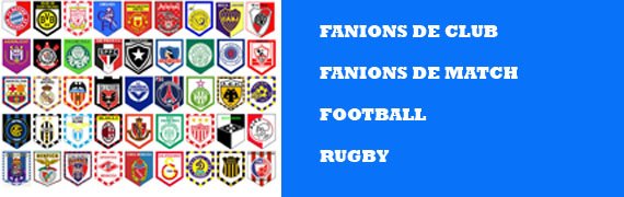 FANION PENNANT WIMPEL FOOTBALL