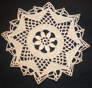 crocheted lace: