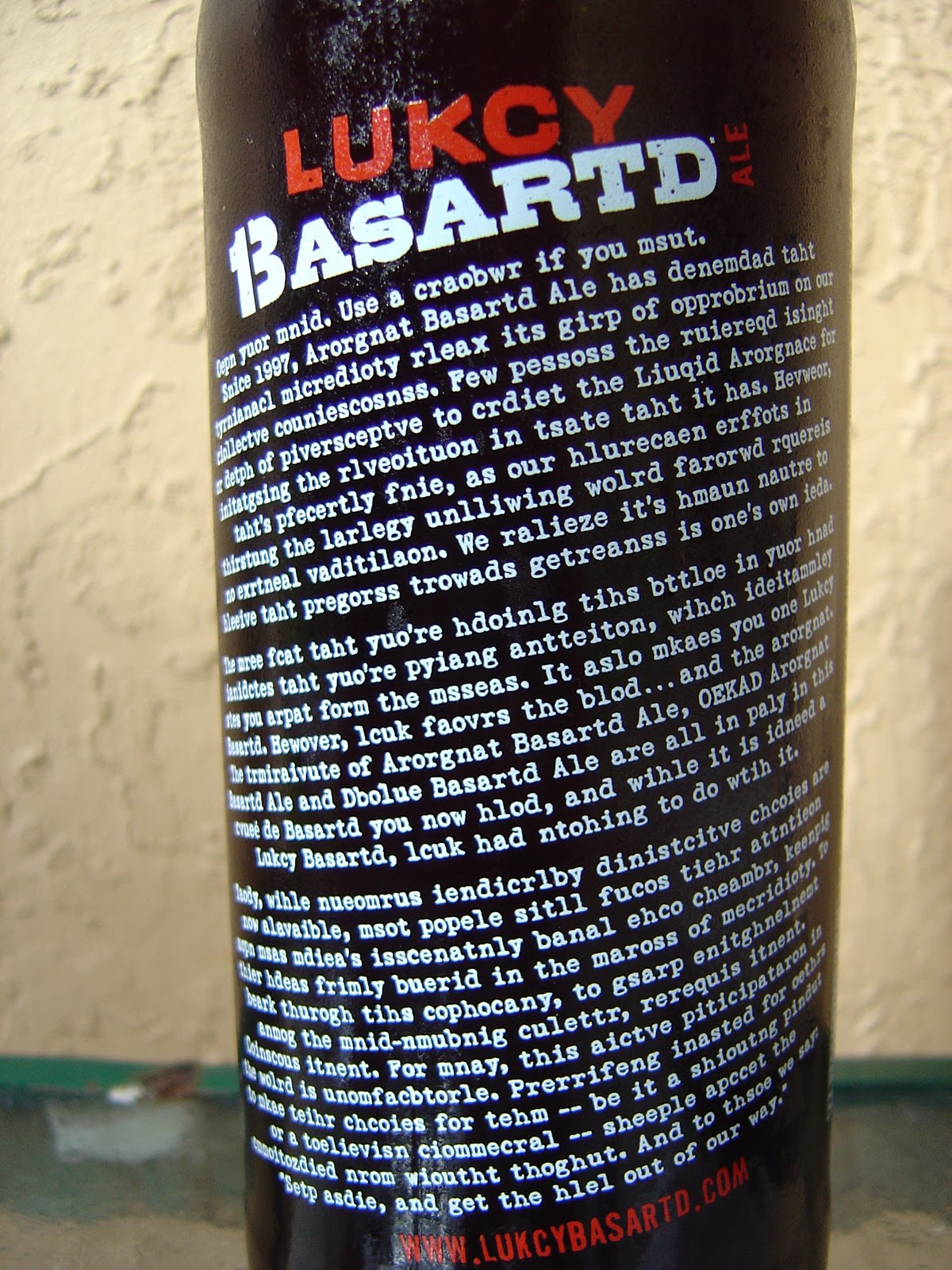 Daily Beer Review Lukcy Basartd Ale