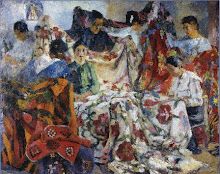 "Las Colchas" (1921) de Fernando Fader (1882-1935)