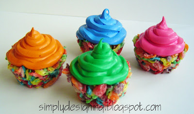 cupcakes Fruity Pebbles Cupcakes 5