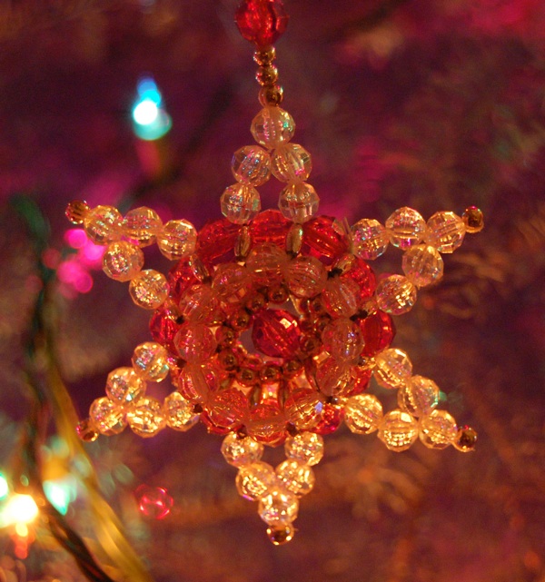 Fourteen Countess Sparkly beaded ornaments