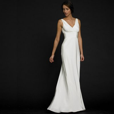 silk white dress long