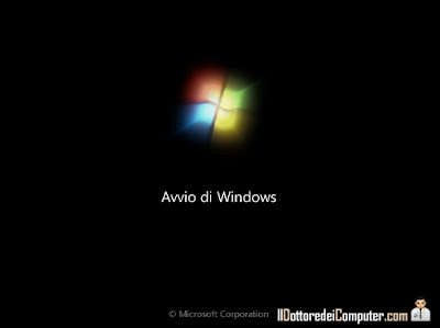 schermata avvio windows 7