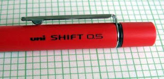 Uni Shift mechanical pencil pocket clip