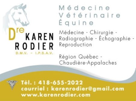 Dre Karen Rodier, Médecin Vétérinaire Équin