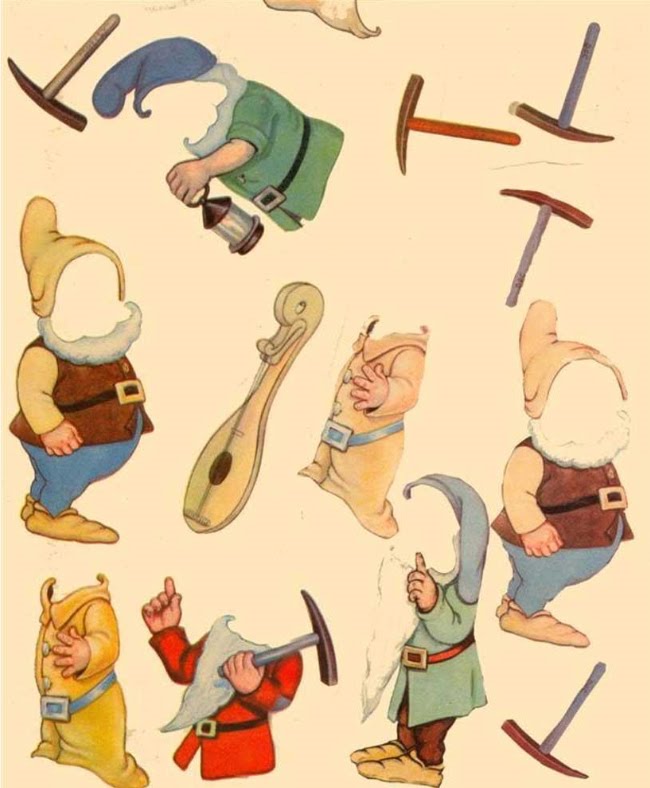 Filmic Light Snow White Archive 1938 Snow White CutOut Dolls, Whitman No. 2185