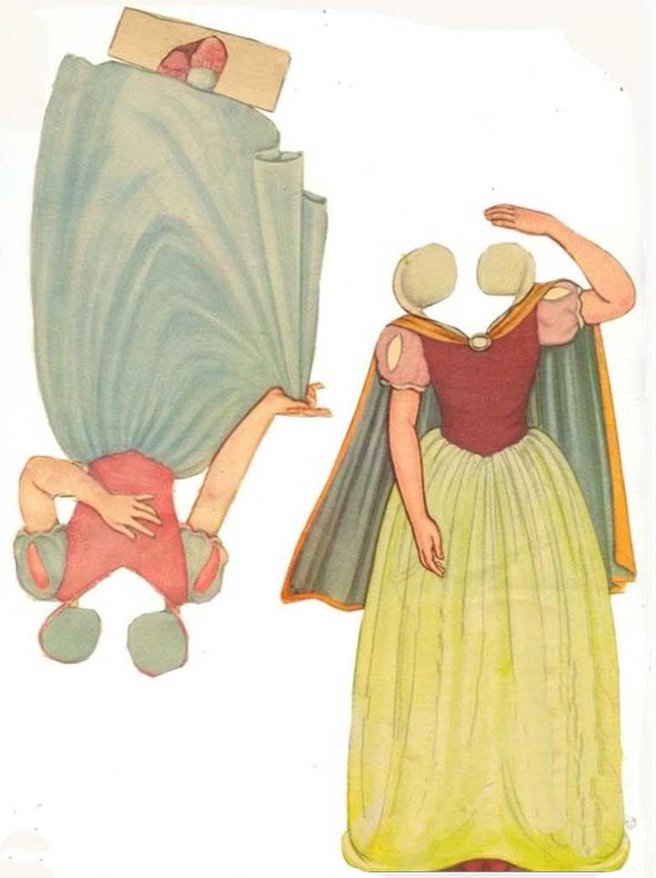 Filmic Light Snow White Archive 1938 Snow White CutOut Dolls, Whitman No. 2185