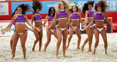 Women beach volleyball in Moscow