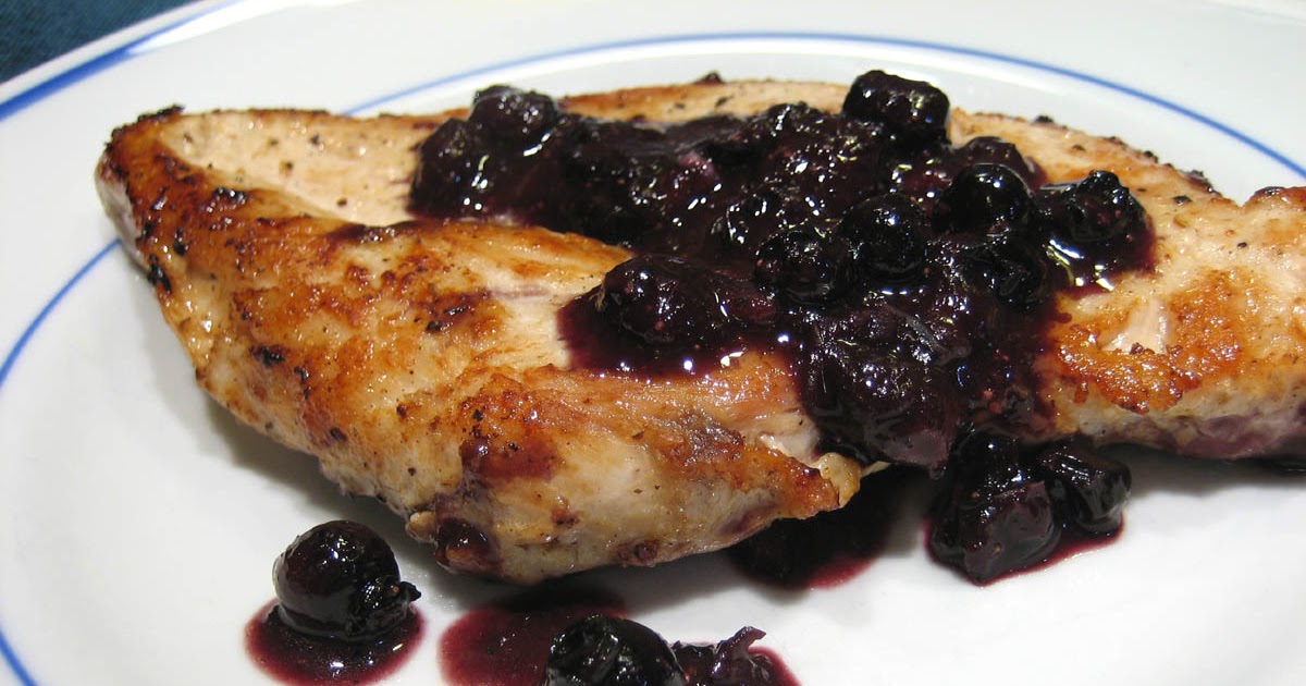 Christine Cooks Blueberry Sauce With Balsamic Vinegar And Thyme