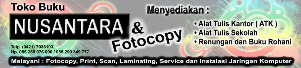 Toko Buku Nusantara dan Fotocopy Buku Rohani