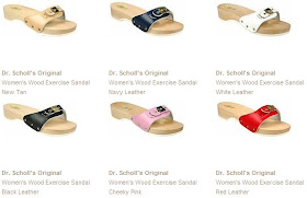 dr scholls original wooden exercise sandals
