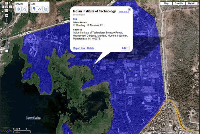 Google Mapmaker (Screenshot taken from Google Blog)