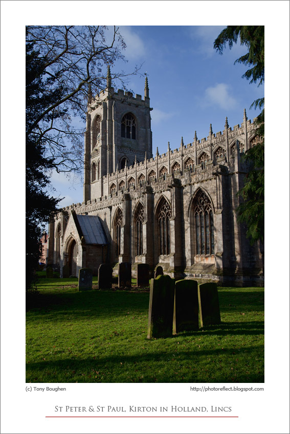 PhotoReflect The relocated tower of Kirton church
