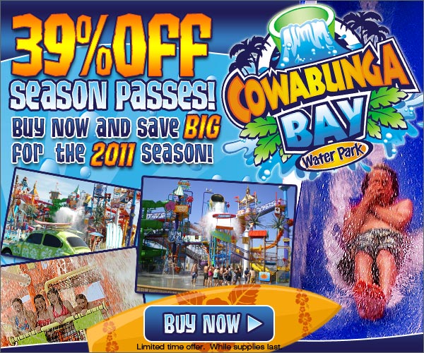 Cowabunga bay discount passes coupons