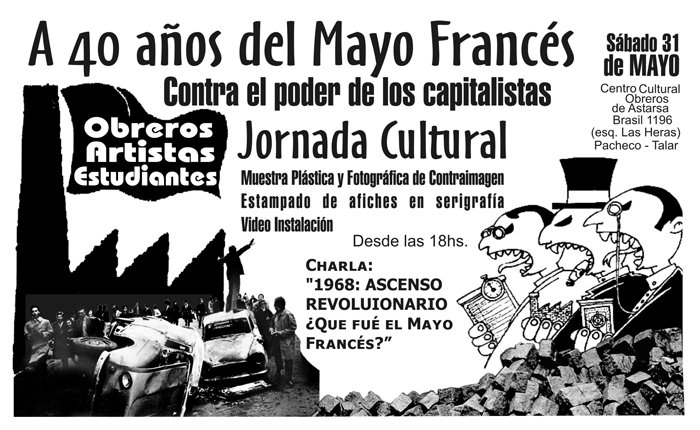 Volante de las jornadas culturales en PACHECO