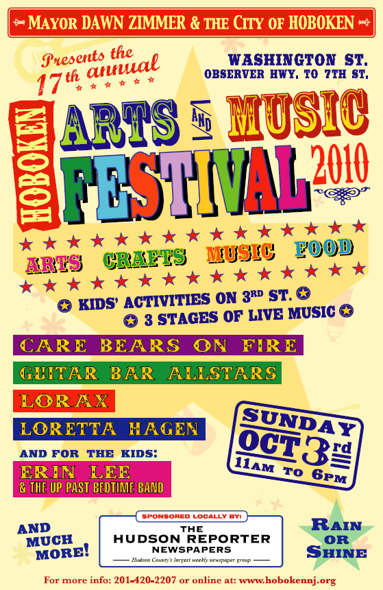 The Hoboken Journal Hoboken Arts and Music Festival Today October 3, 2010!