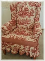 Red and White Toile