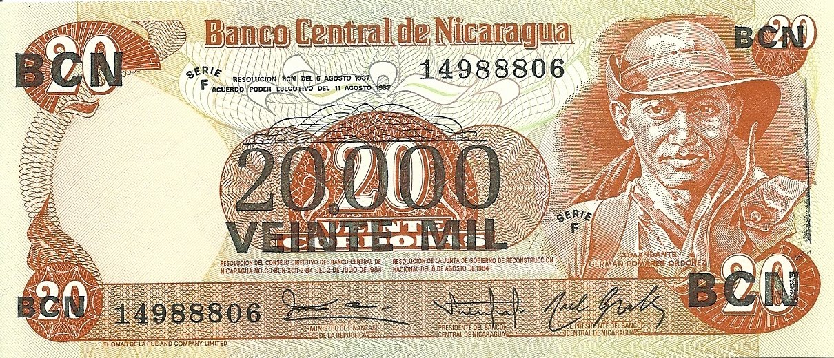 Blog de Fotos y Billetes del Mundo Billetes de Nicaragua / Nicaragua