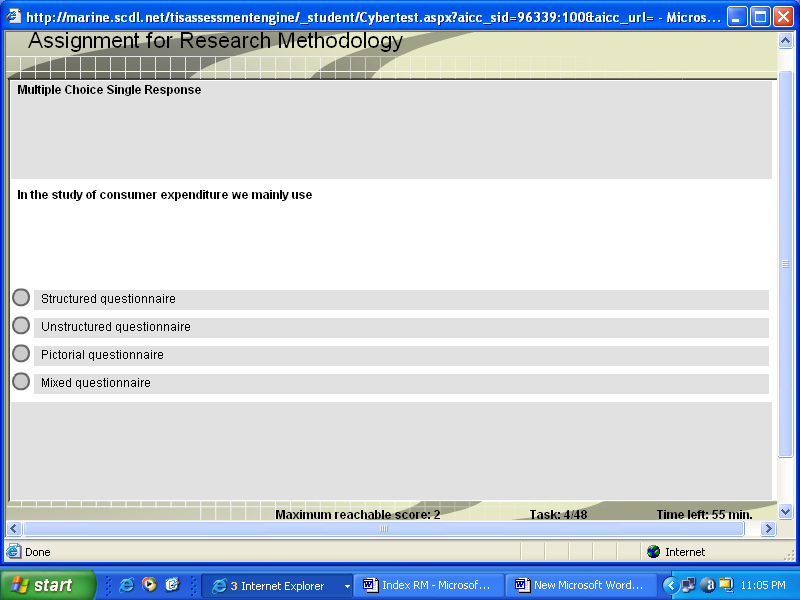 Scdl sample paper research methodology picture