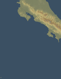 Imagen Topografica de Costa Rica