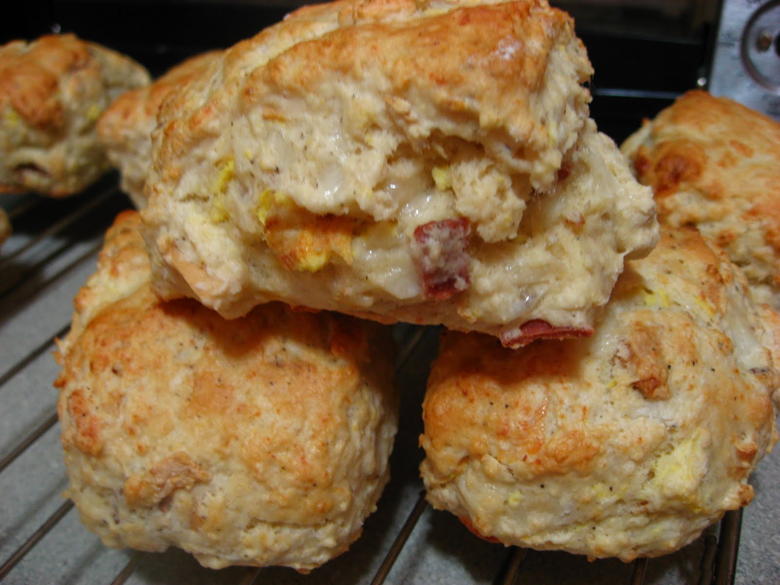 Slacker Bacon, Egg, and Cheese Scones